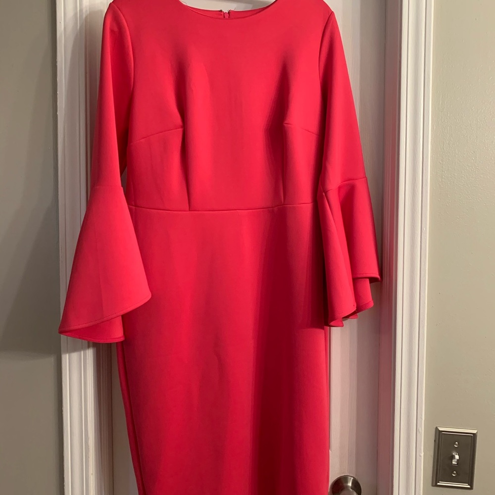 Pink Dress with Bell Sleeves